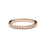 White Eternity Oval Diamond Band