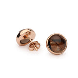 Monocle 10 earrings smoky quartz