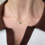 Monocle 5 Emerald necklace