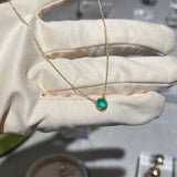 Monocle 5 Emerald necklace