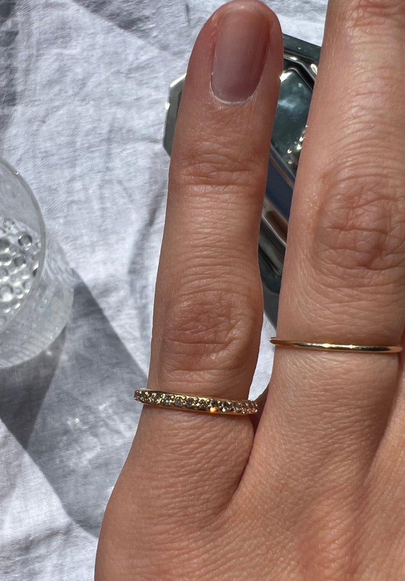 Champagne Eternity Oval Diamond Band*