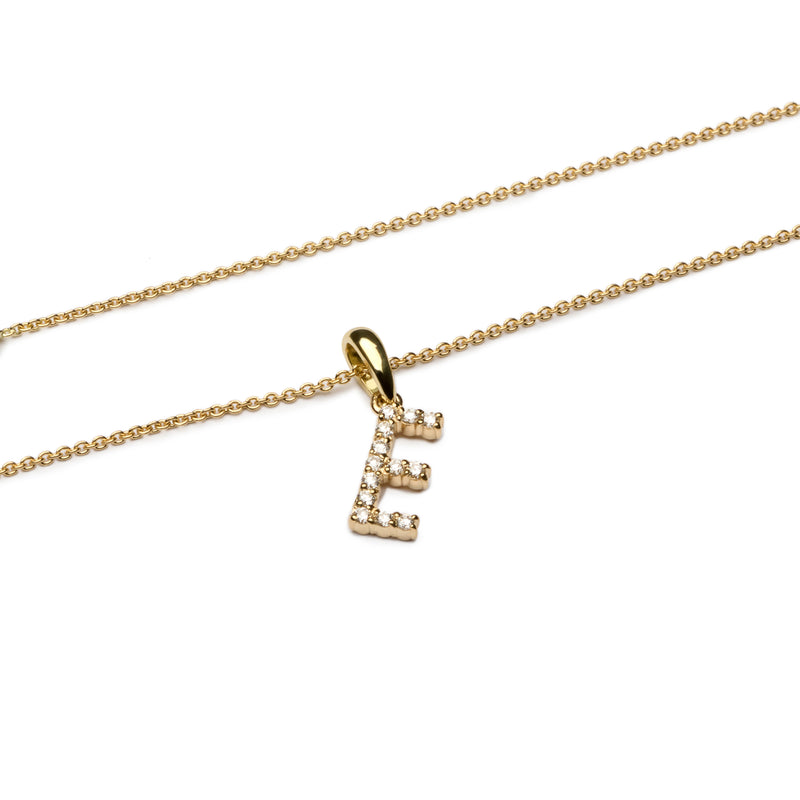 Diamond letter necklace*