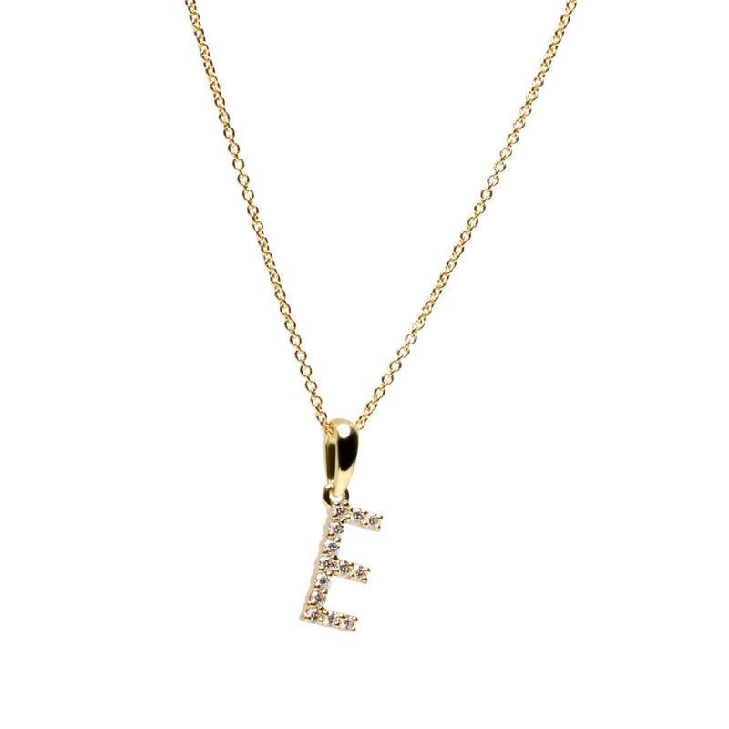 Diamond letter necklace*
