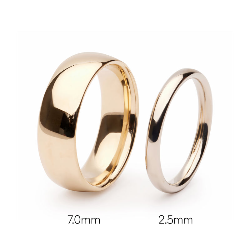 Oval Love band 7.0mm