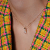 Diamond letter necklace*
