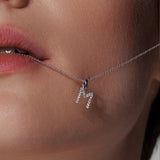 Diamond letter necklace*