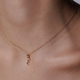 Diamond letter necklace*