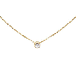 One diamond necklace