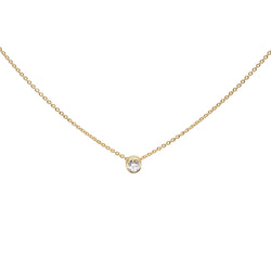 One diamond necklace