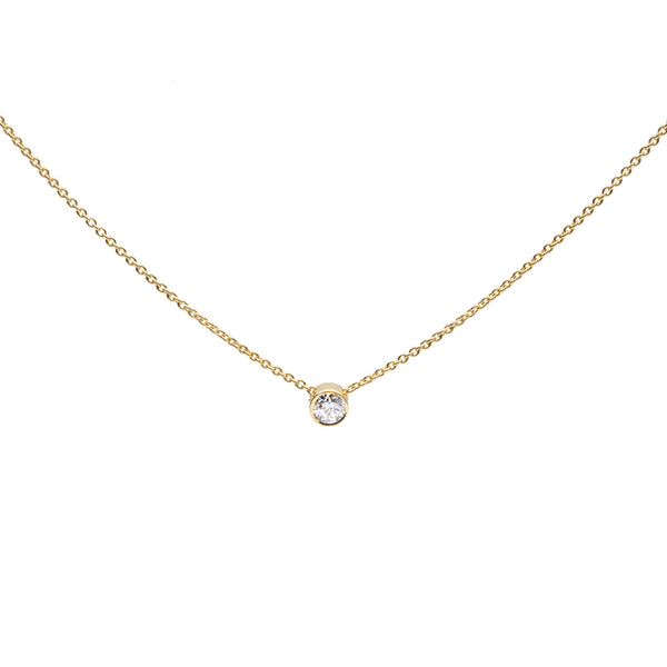One diamond necklace