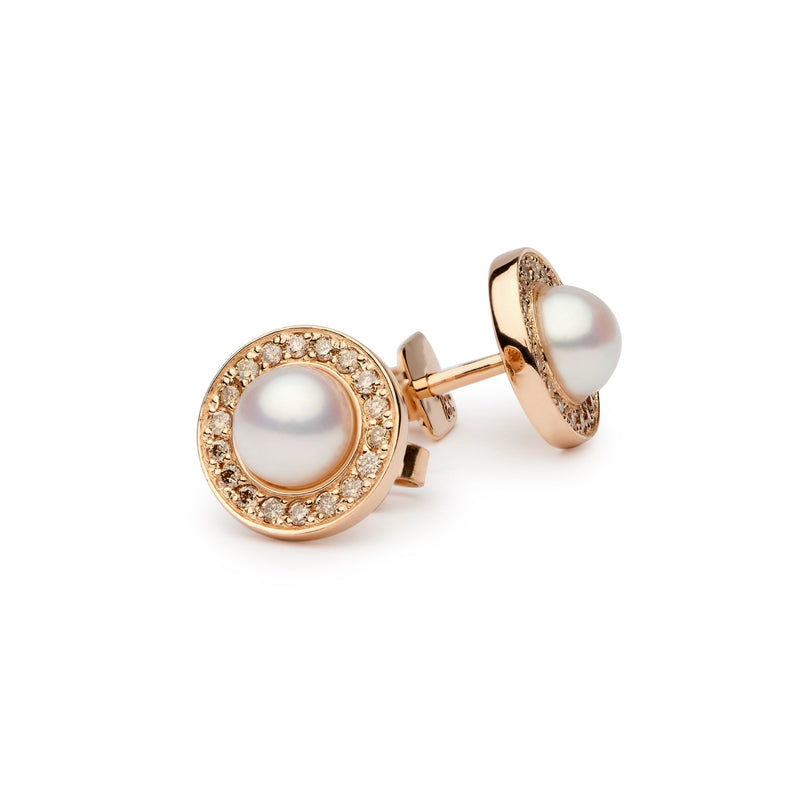 Button pearl earrings*